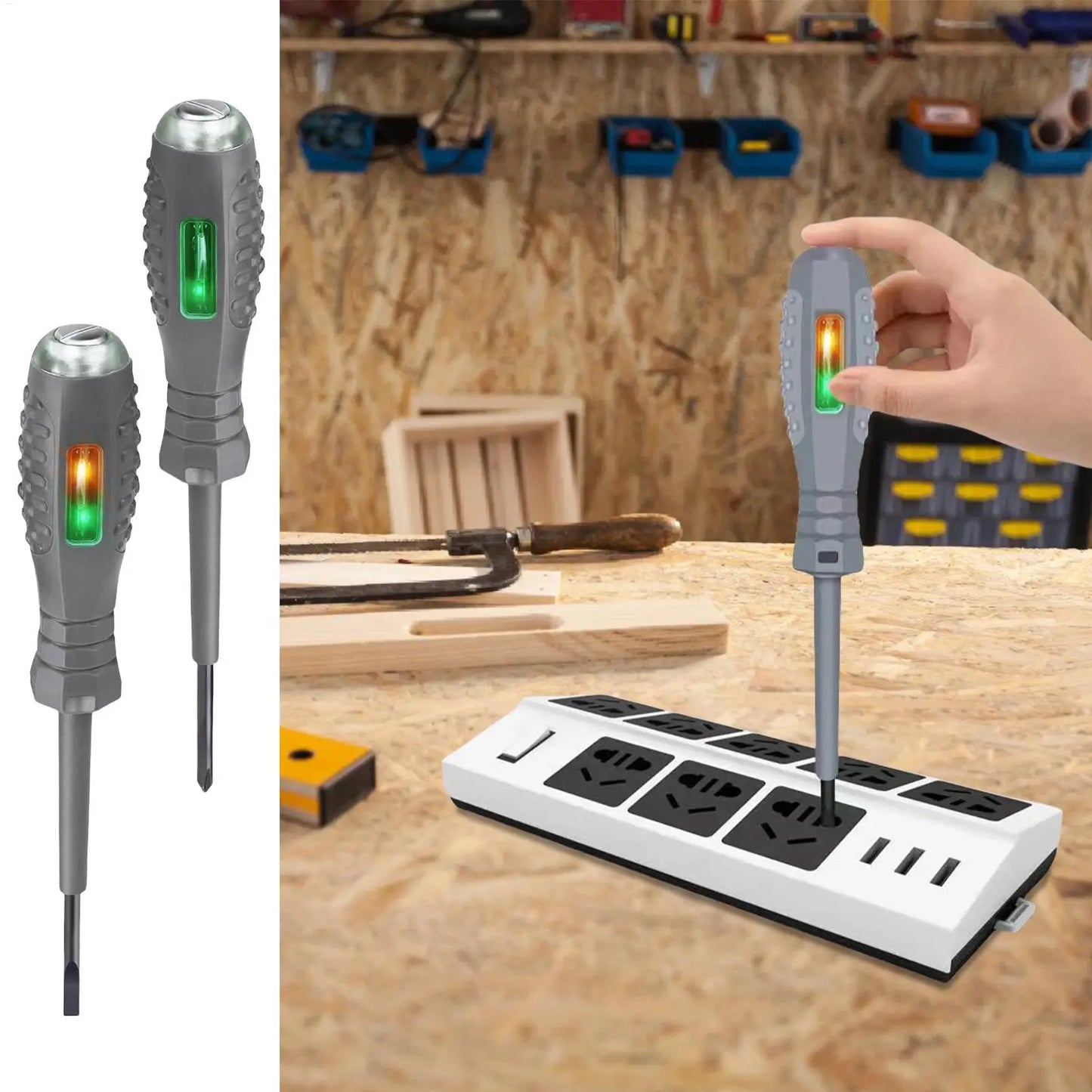 Voltage Tester Screwdriver Voltage Tester Screwdriver Pen Magnetic Homeowners Electrical Current Test Detector Screwdriver