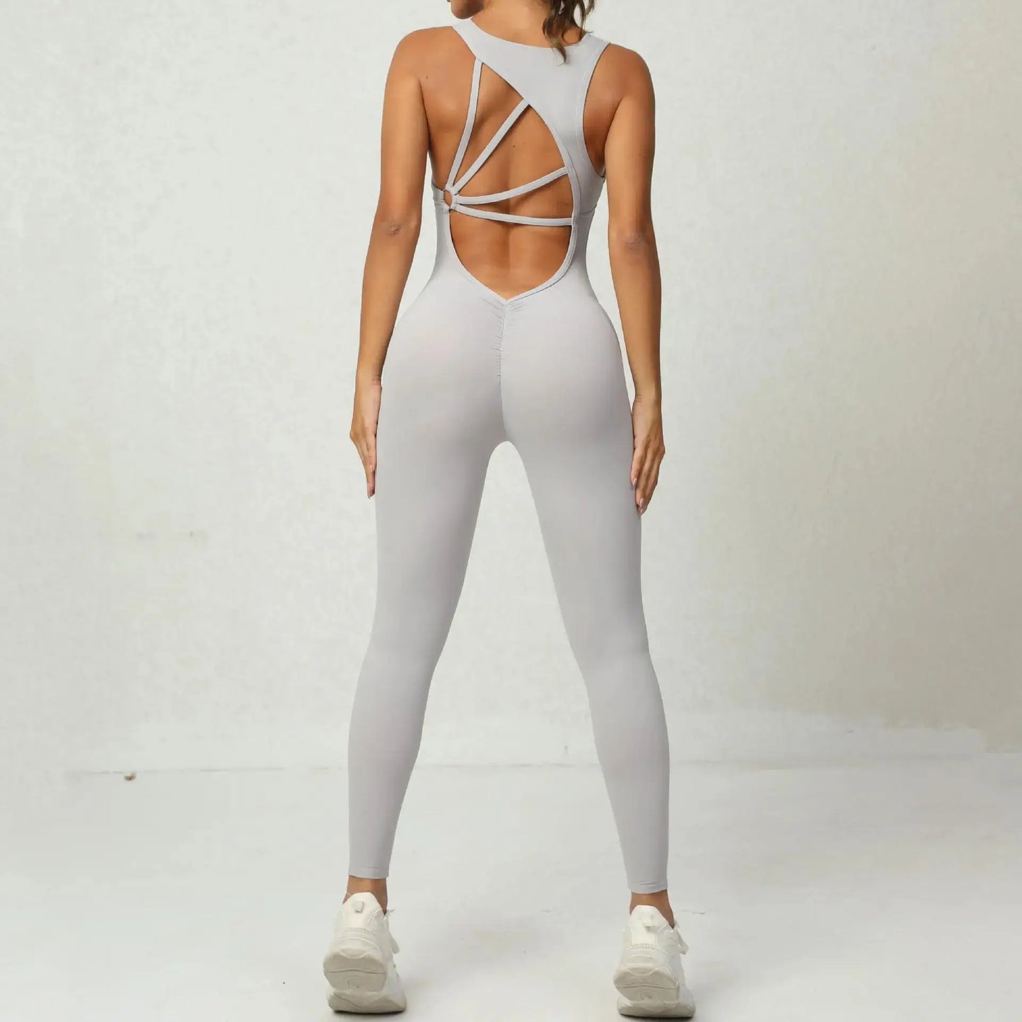Women's Gym Jumpsuit — One-Piece Yoga Workout Sport Set