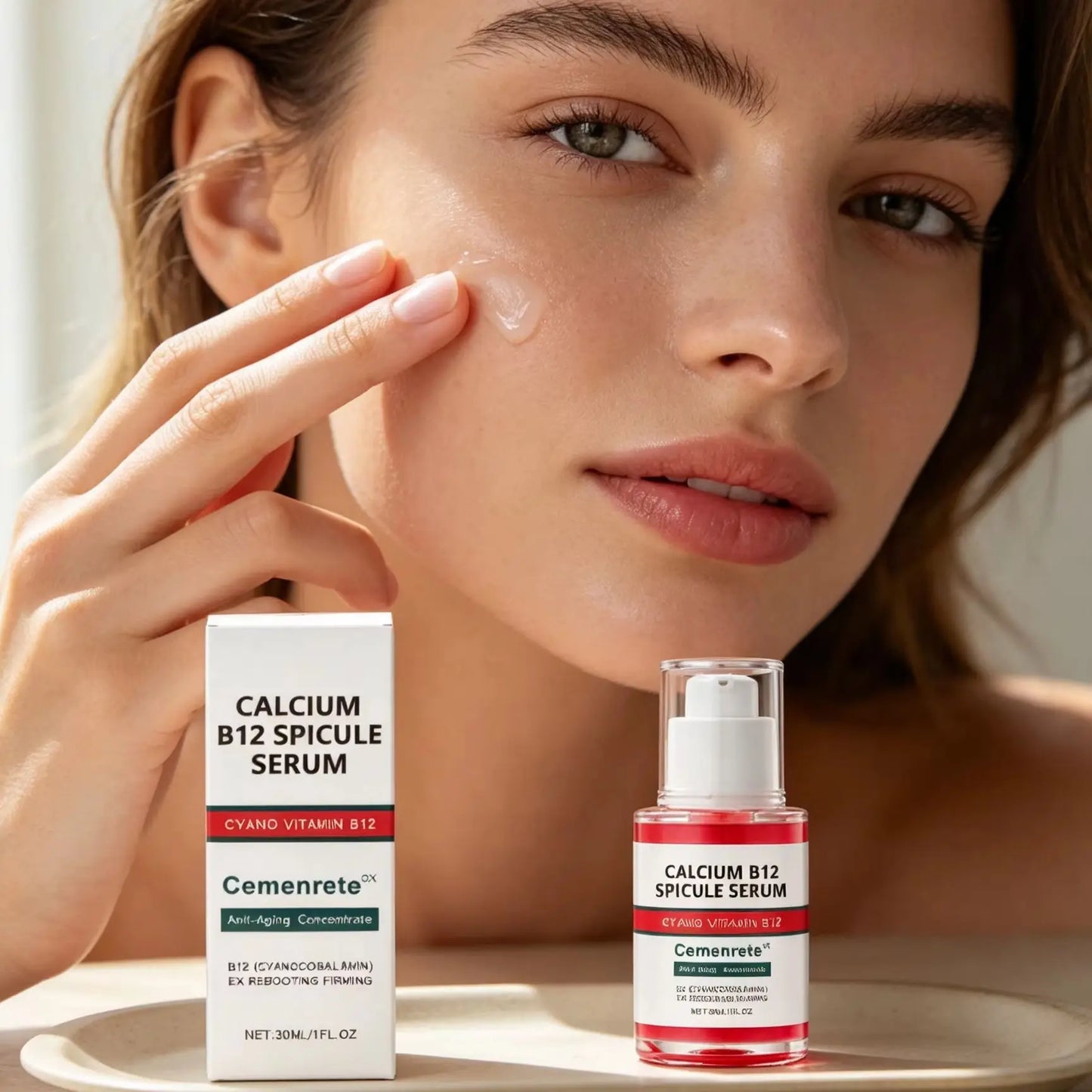 Vitamin B12 Face Serum for Glowing Skin Tightening Rejuvenate Remove Enlarged Pores Smooth Skin Renewal Niacinamide Facial Serum