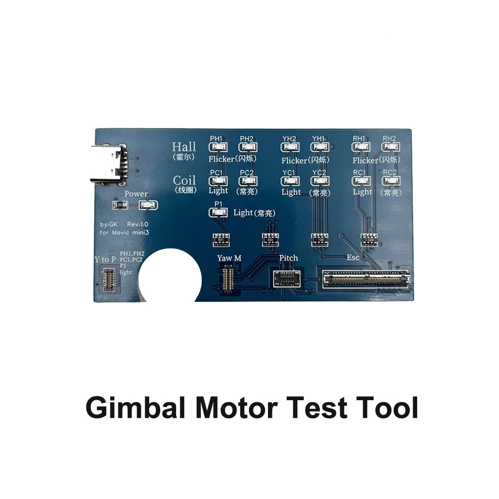 Gimbal Camera Repair Parts for DJI MINI 3 PRO Empty Gimbal Roll/Yaw Arm Cover Motor Rubber PTZ Cable Test Tool Camera Shell