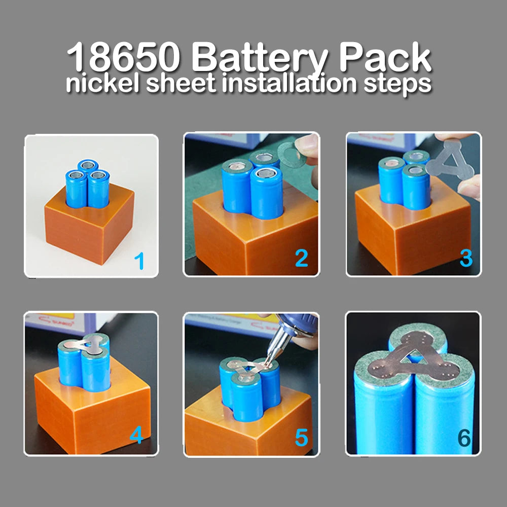 30pcs/pack Nickel Tape Strip For 18650 Battery 0.12mm Thickness Nickel Sheets Spot Welding Nickle Plated Connector Welding Nicke