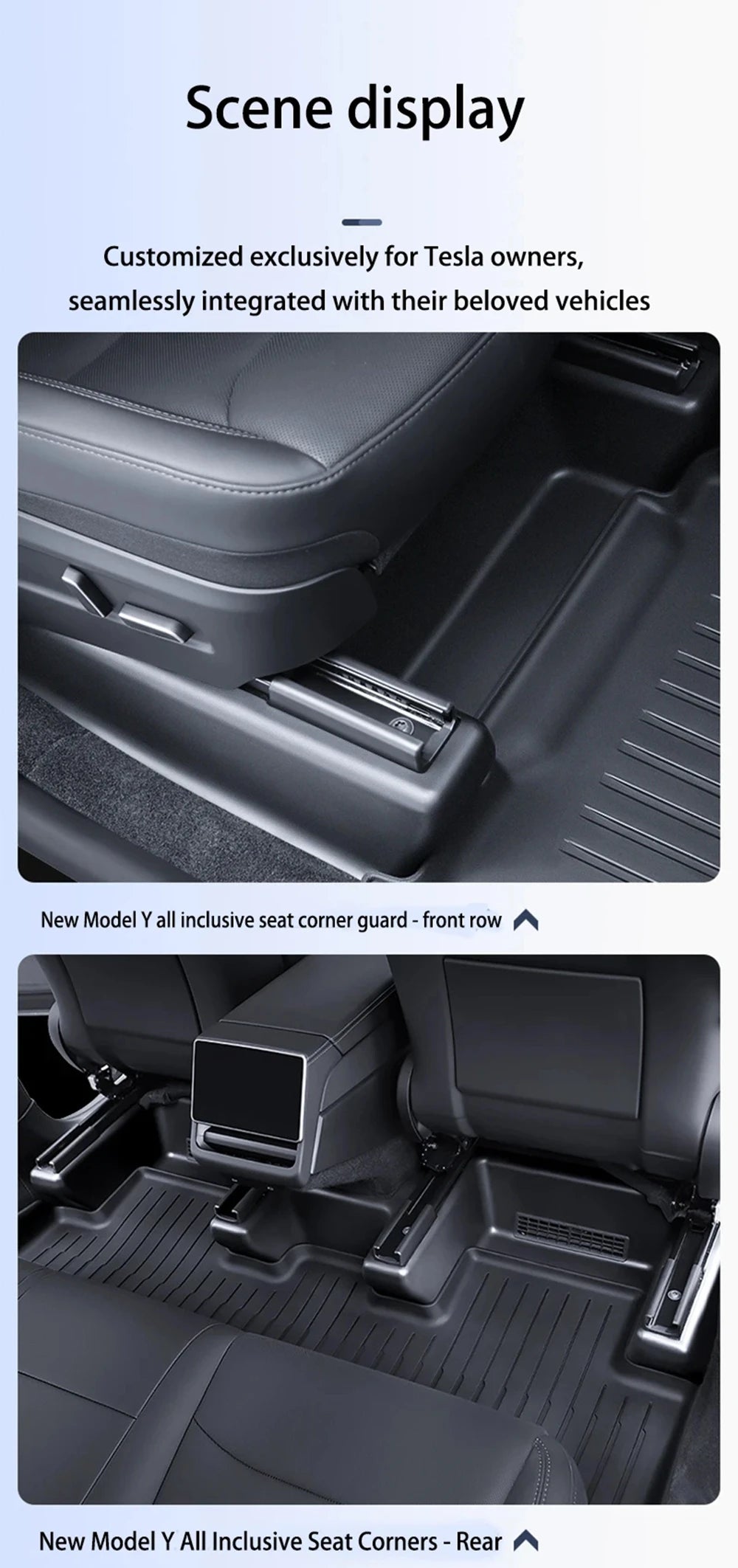 Underseat Original Flocking Anti-kick Protector Pad For Tesla Model Y Juniper 2026 2026 Under Seat Corner Guard Trim Accessories