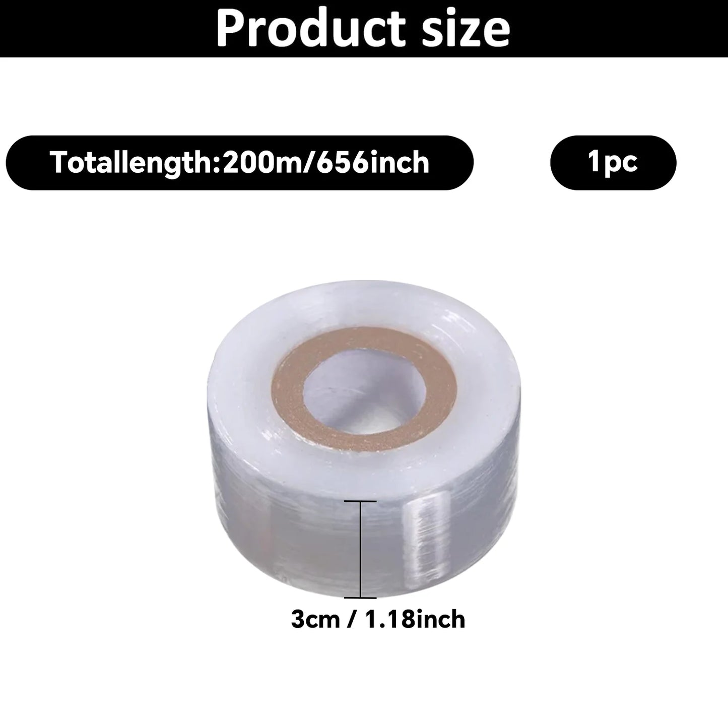 200m Biodegradable Grafting Tape – Eco-Friendly Stretch Graft Binding Film for Plants & Trees