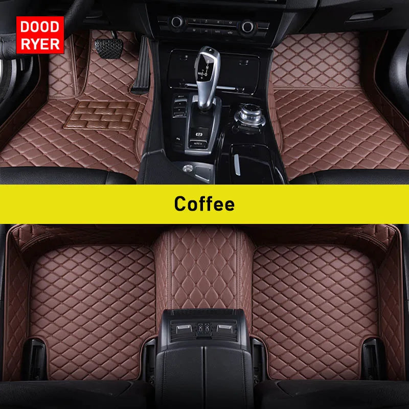 Custom-Fit Leather Car Floor Mats for Ford F-150 2009–2023 (Full Set)