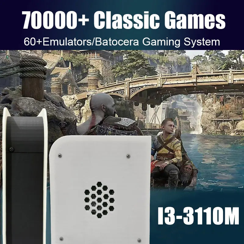 M15 Dual-System Game Console — Windows 11 + Batocera, i3 CPU, 60+ Emulators, Wireless Controller