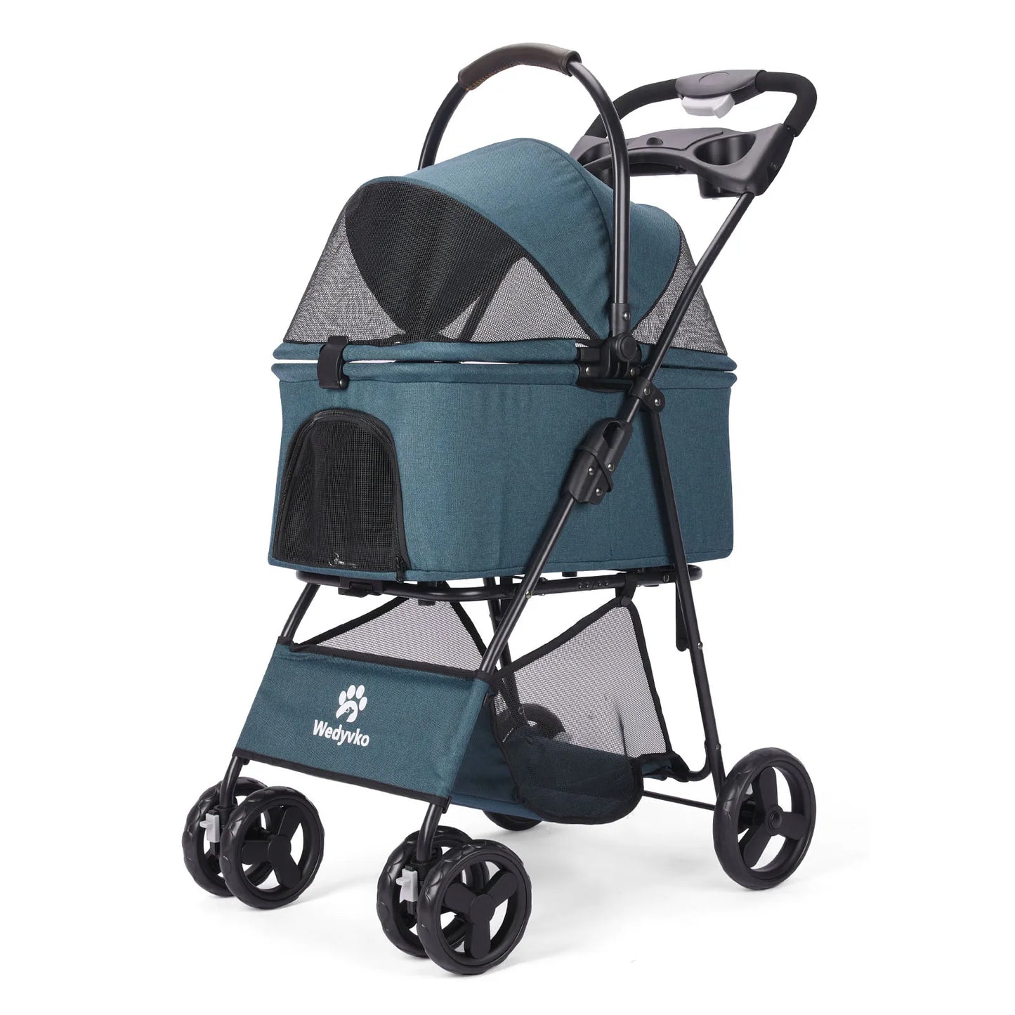 3-in-1 Pet Stroller with Removable Carrier – Folding All-Terrain Waterproof Stroller for Small & Medium Dogs & Cats | 7 Colors