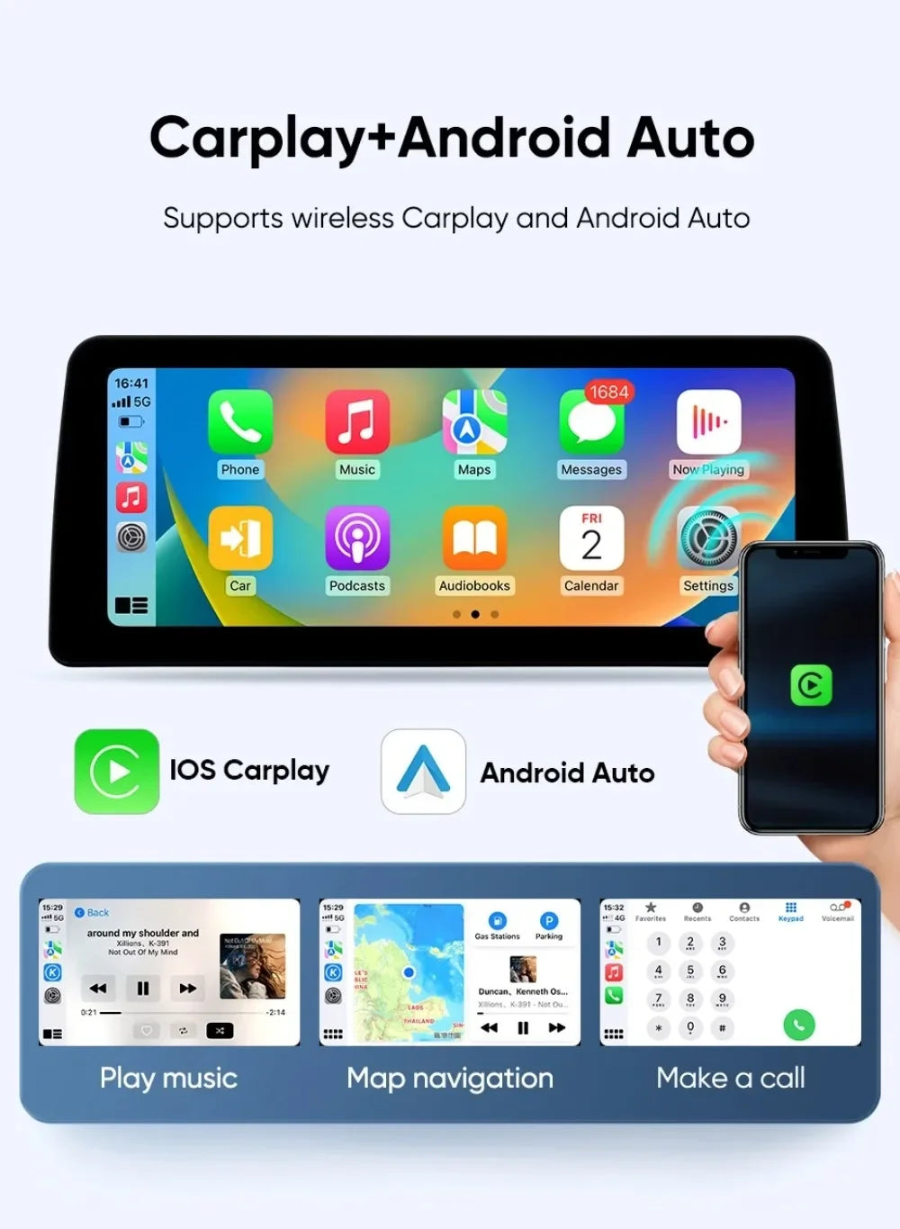 Car Radio For Chevrolet Silverado GMC Sierra 2013-2020 CarPlay Android Auto Automotive Multimedia Tesla Style Bluetooth 4G GPS