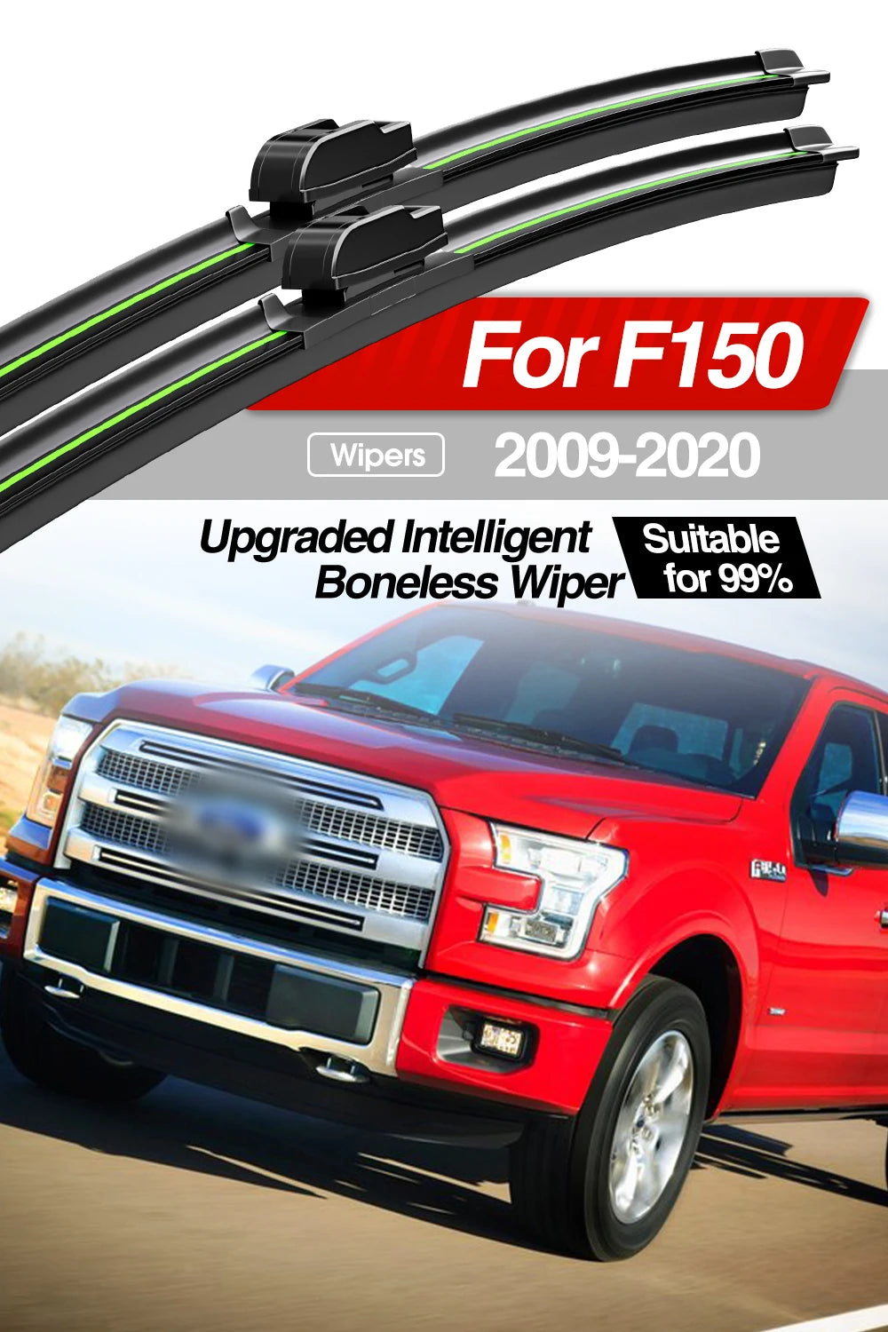 Front Windshield Wiper Blades for Ford F-150 2009–2020 (2-Pack)