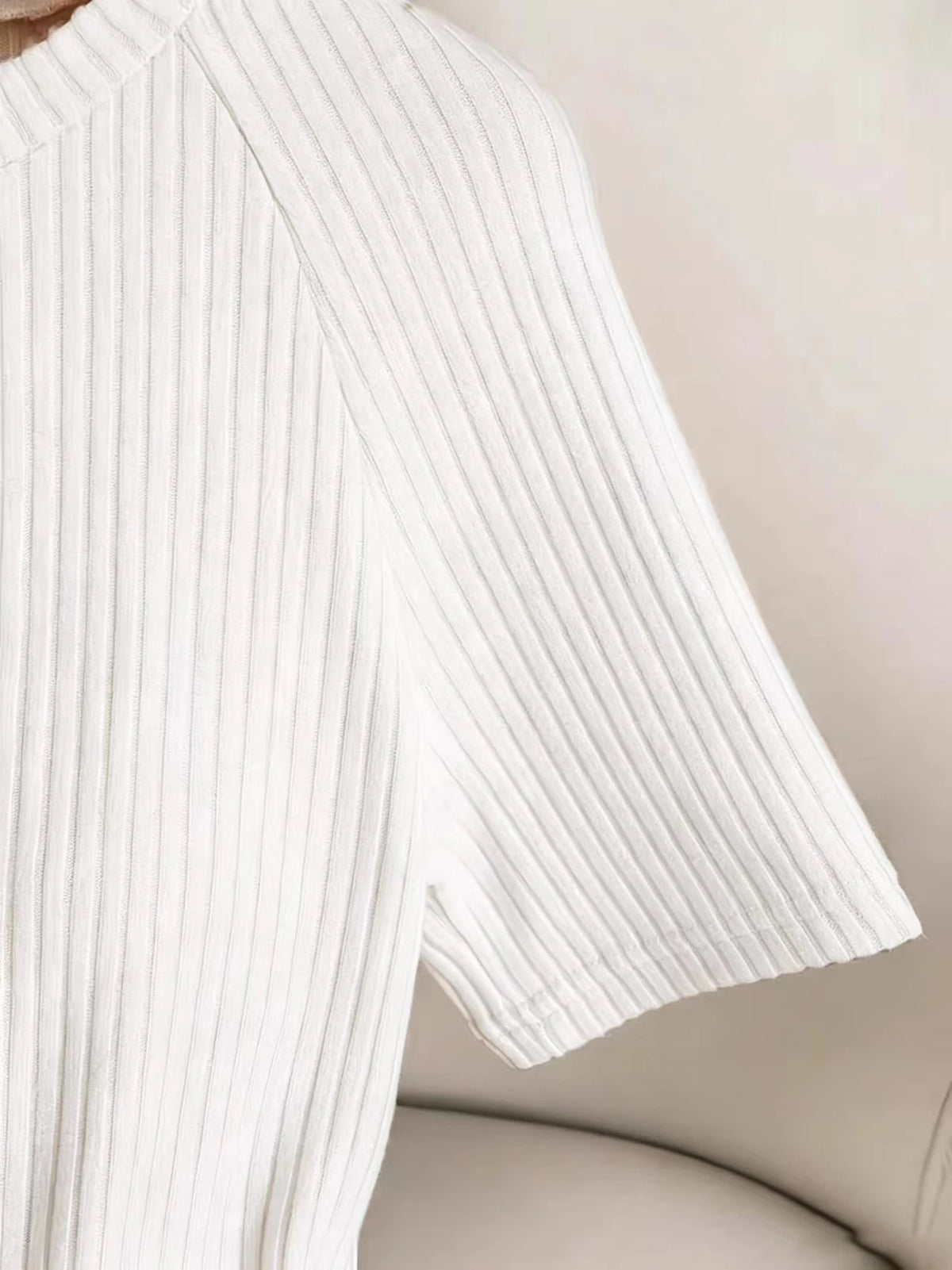 Women's short sleeve jumpsuit, 3-piece set — view 17 of 20