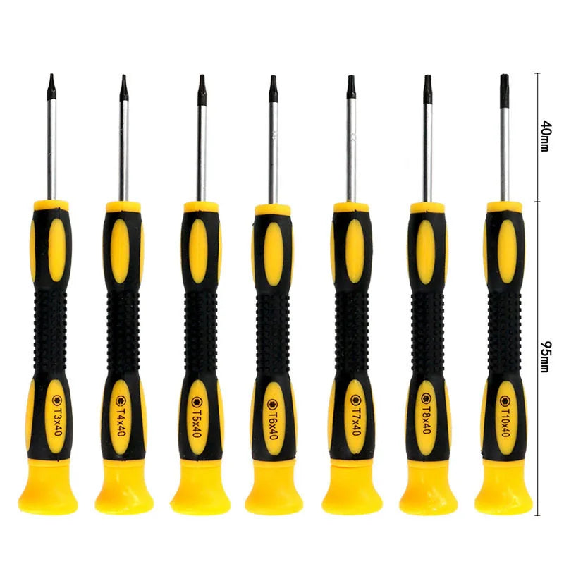 1/7pcs T3 T4 T5 T6 T7 T8 T10 Torx Screwdriver Set for Xbox 360 PS3 PS4 Game Console Disassembly Handle Removal Tool Hand Tools