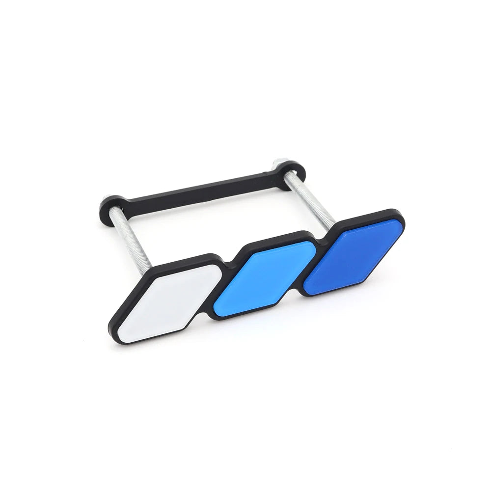 3 Colors Grille Badge Tri Colors Emblem For Toyota Tacoma Tundra 4Runner Highlande Rav4 CHR Strip Air Inlet Auto Car Accessories