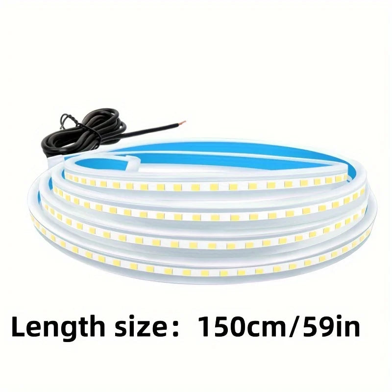 1.5m Car Daytime Running Light Strips, Car Hood Strip Light, Universal Dynamic Scan Start Up Hoodbeam Kit, for Cars,SUVs, Trucks