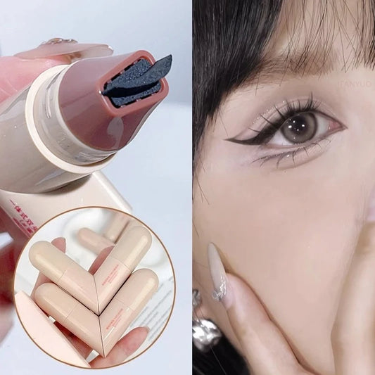 Waterproof Eyeliner Stamp Pen - 2 Headed Winged Liner Tool