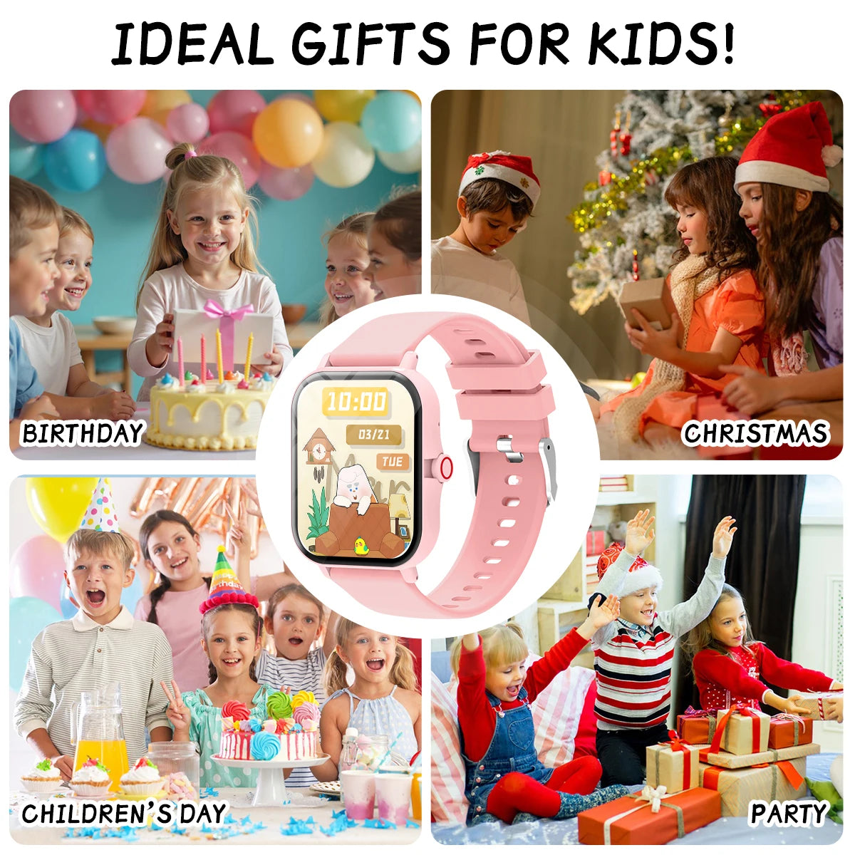 NEW Hot Smart Watch 1.83''HD Screen Camera Music Control Multi-mode Sports Bluetooth Call for Android/IOS 2026 Kids Gift Choice
