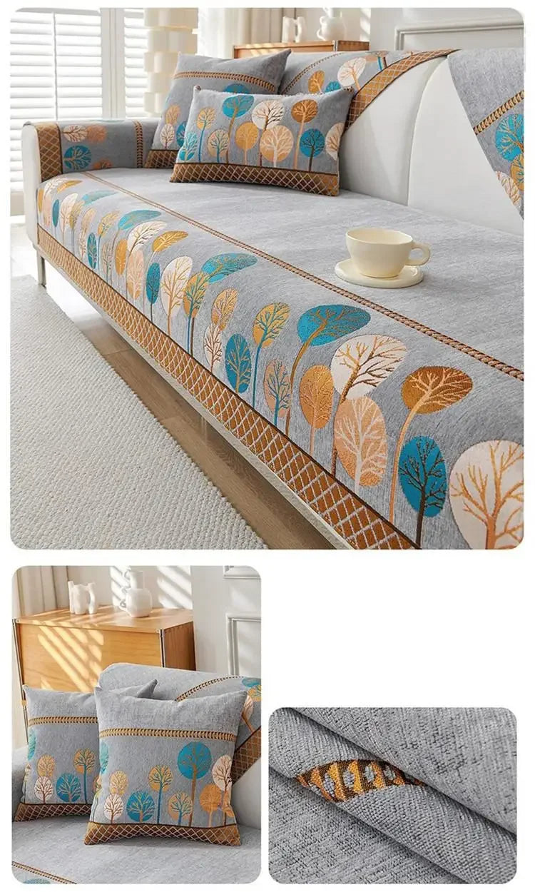 1pcs Chenier Sofa Cover Four Season Universal High-end Anti-skid Seat Mat Nordic Minimalist Modern Backrest Cushion Cloth