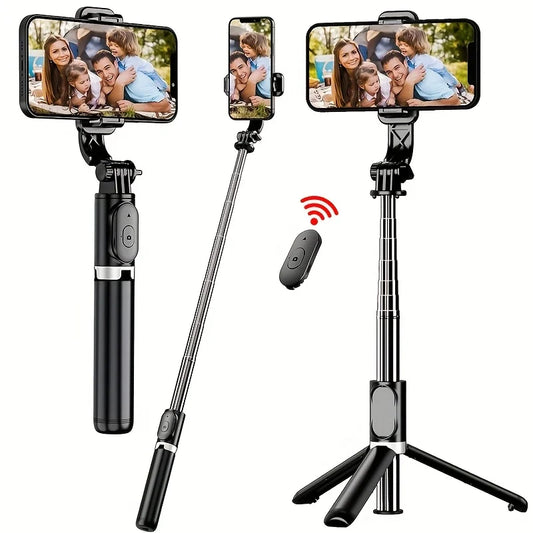 40" Retractable Selfie Stick Floor Tripod – Streaming