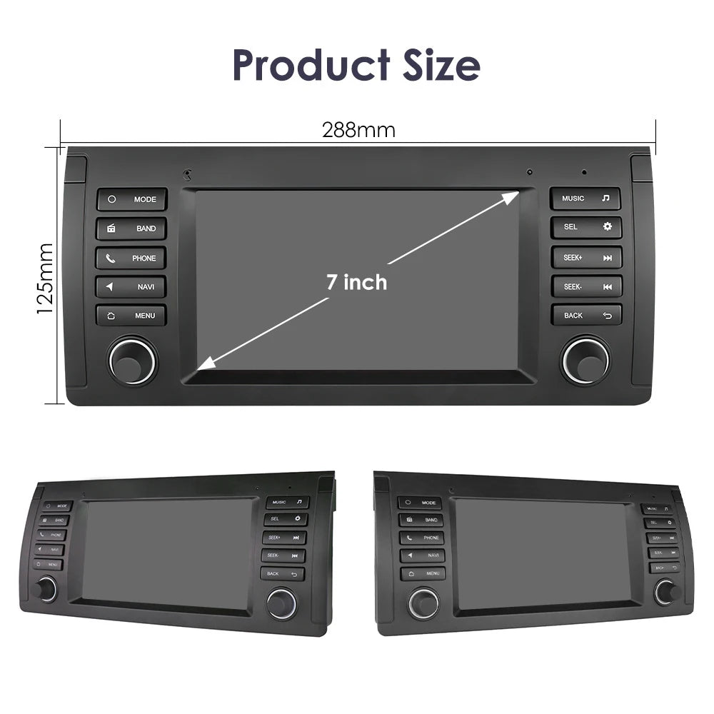 LEHX L6 2din Android14 Auto Carplay Car Radio Multimedia Stereo For BMW E53 5 Series E39 M5 1995-2003 Stereo autoradio gps 2 din