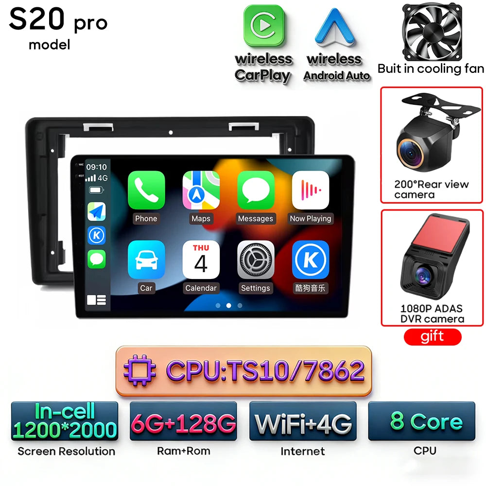 Car Stereo with Apple CarPlay & Android Auto, Compatible with Peugeot Partner & Citroen Berlingo 2 B9