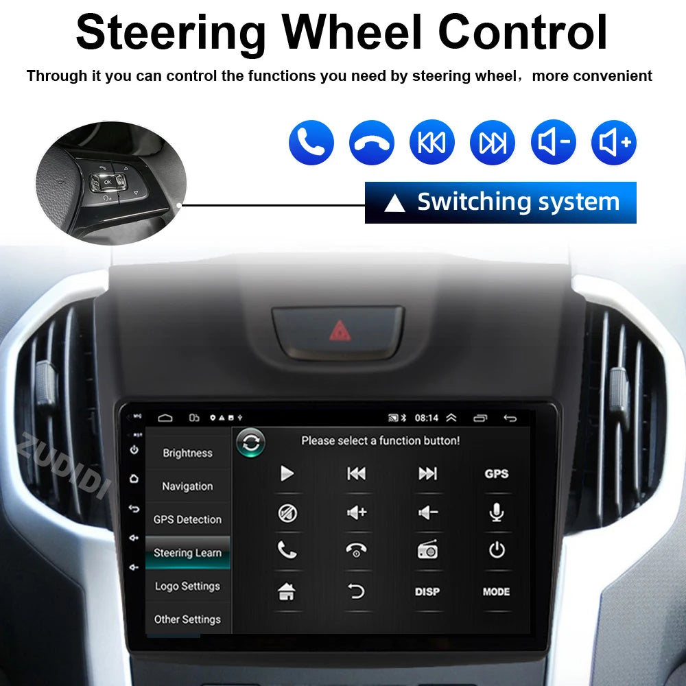 Android 16 Car DVD Player For Chevrolet Holden S10 TRAILBLAZER COLORADO ISUZU DMAX GPS Radio Audio Multimedia Stereo carplay