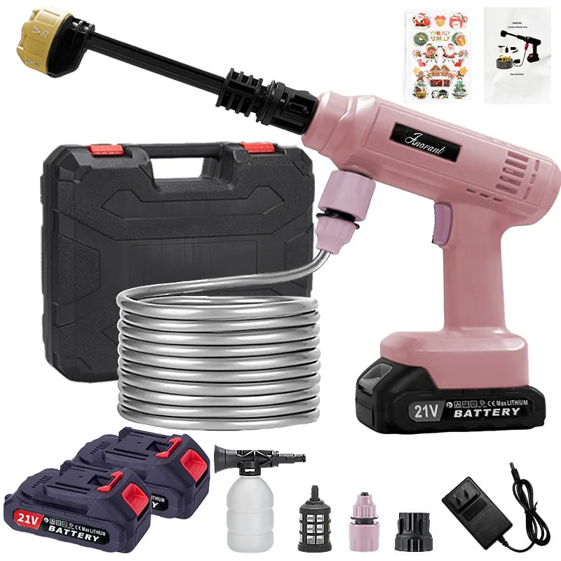 Cordless Portable Pressure Washer — High-Pressure Car & Garden Spray Gun Kit