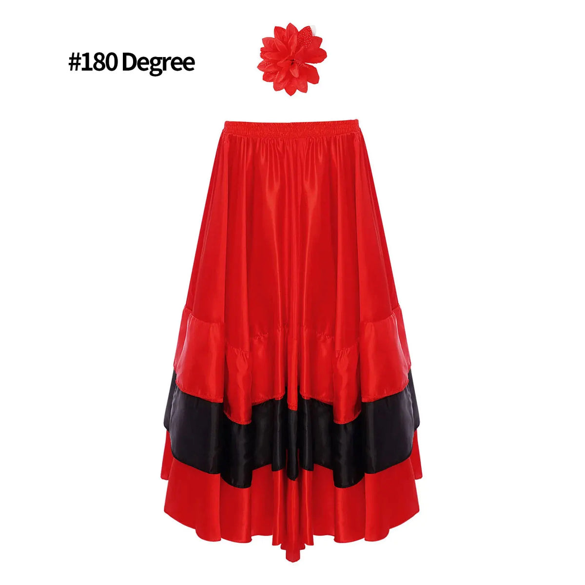 Girls satin flamenco dress