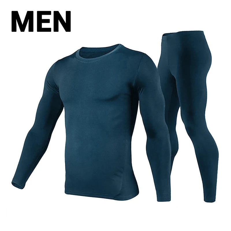 Men's Thermal Underwear Set - Long Johns Top and Bottom Base Layer - photo 8
