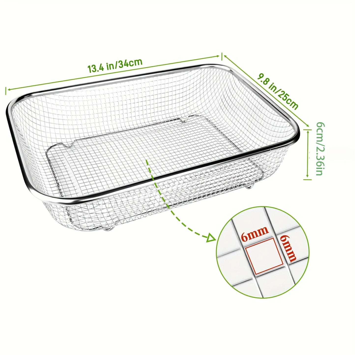 Stainless Steel Soil Sieve - Mesh Gardening Sieve for Rock Filtering, Composting and Sand, Durable and Anti-rust Hand Tools