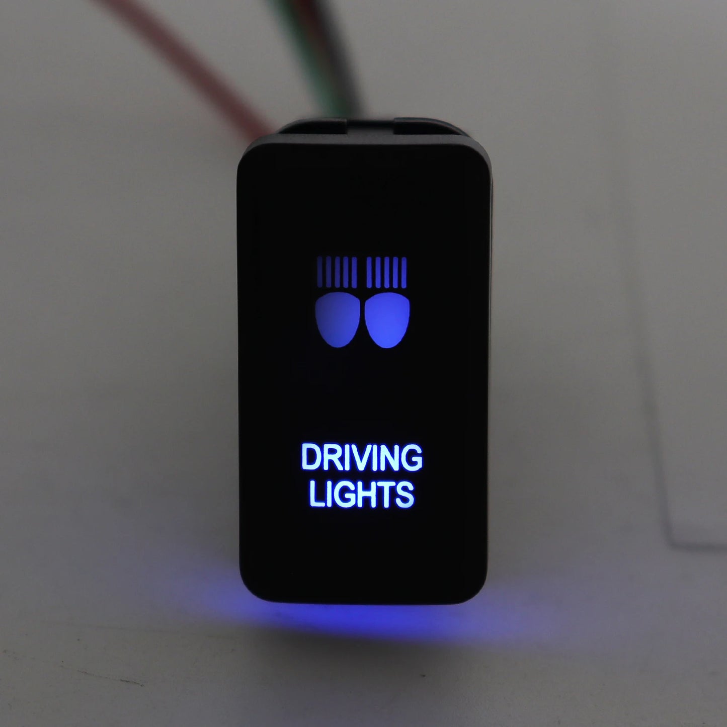 1pc Blue Backlight Push Button Switch 12V ON/Off Automoible Car Light Swithes with Connector Wire for Toyota-Hilux Prado 120