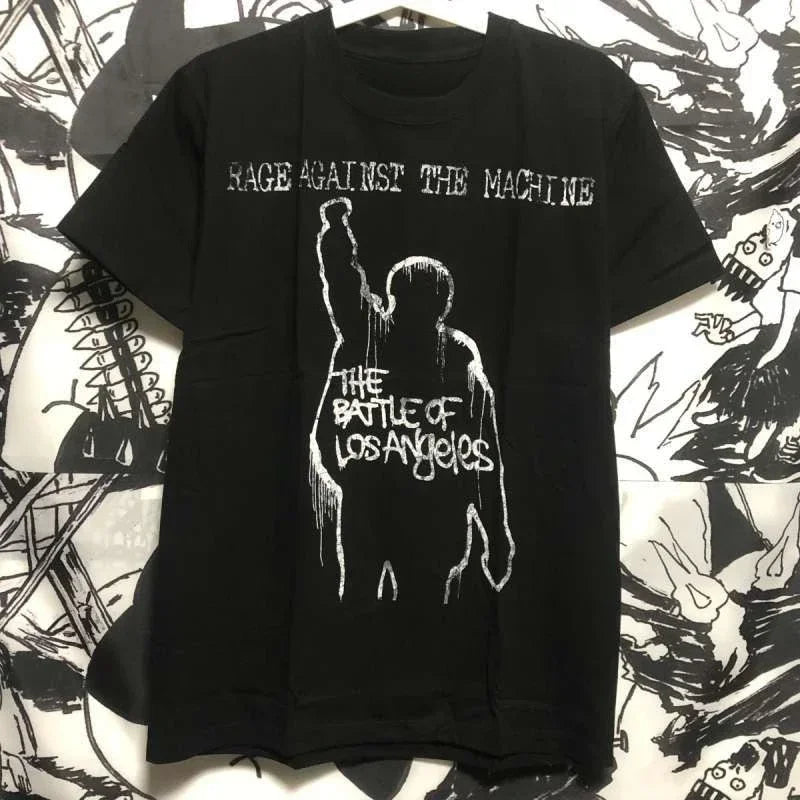 Rage Against The Machine Band Rock Men Women Summer Cotton Casual Sports Breathable Casual Short Sleeve T-Shirt Premium Sense