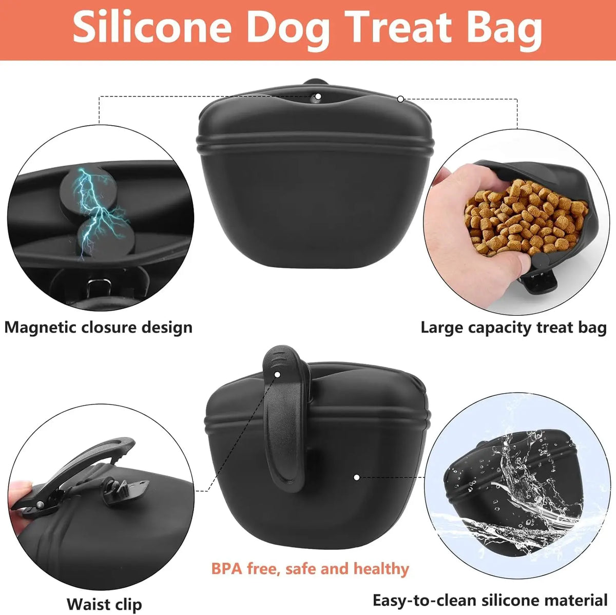 Dog Training Kit - Treat Pouch, Clicker, Whistle & Poop Bags – photo 3