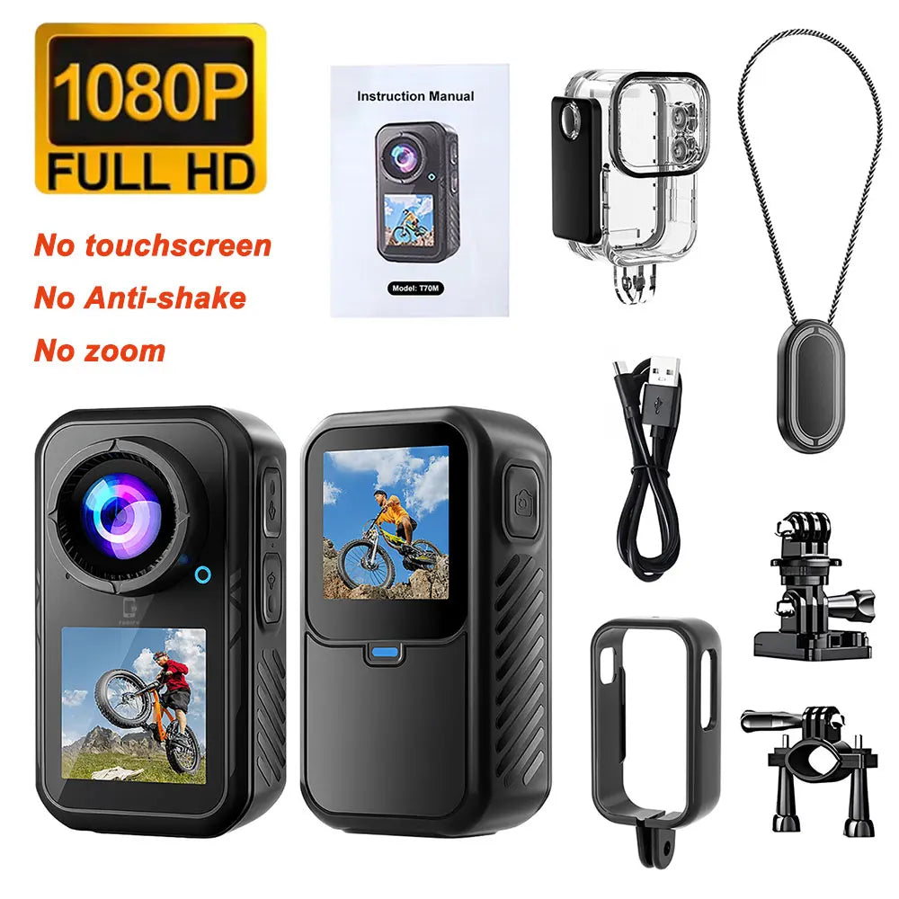 5K Thumb Action Camera — 6-Axis Stabilised Magnetic Body Cam