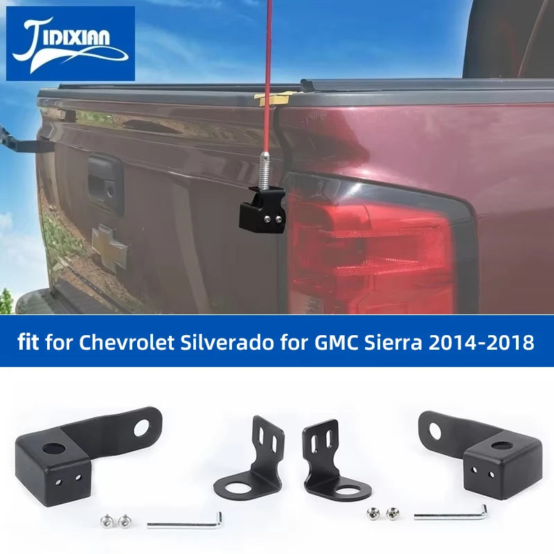 Tailgate Antenna Mount Bracket — Chevrolet Silverado & GMC Sierra (2014–2018)