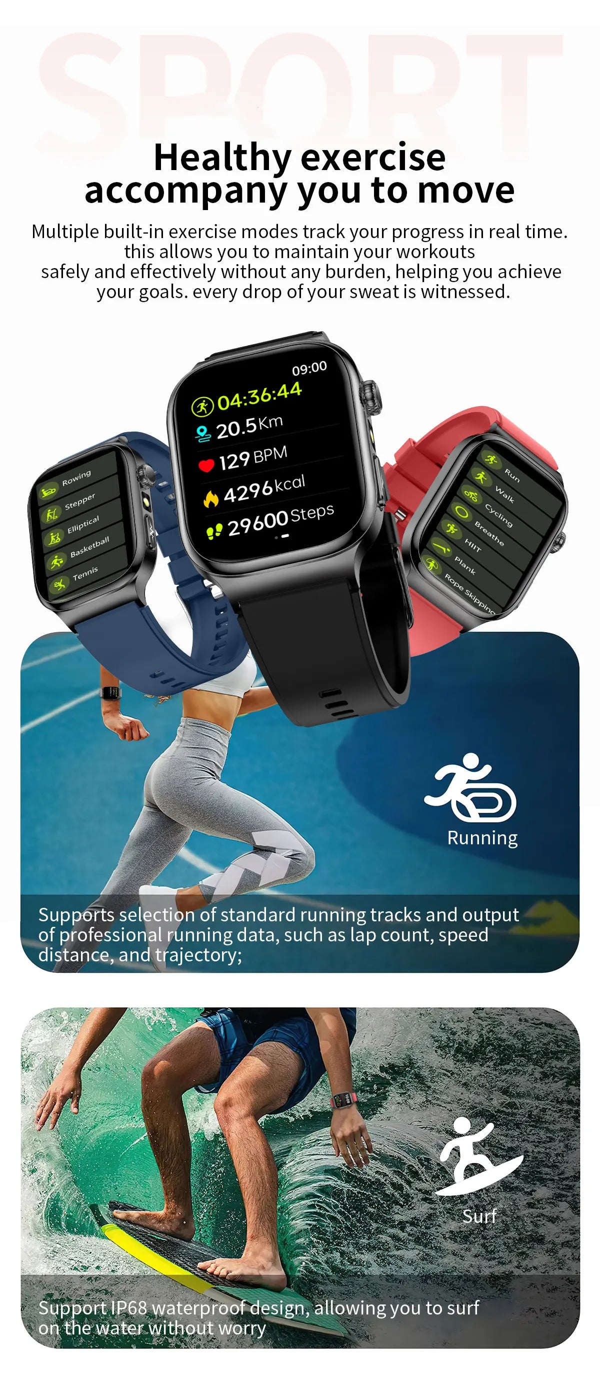 2026 Five-Organ Health Smart Watch – Body Fat, Uric Acid, ECG, Blood Pressure & Bluetooth Call | Men & Women