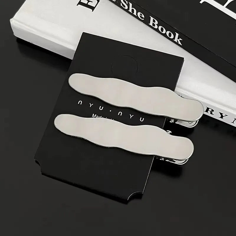 Women Metal Y2K Hair Clips Exquisite Duckbill Clip Girls Hairpins Side Bangs Barrettes Hairclip Girls Fashion Hair Accessories