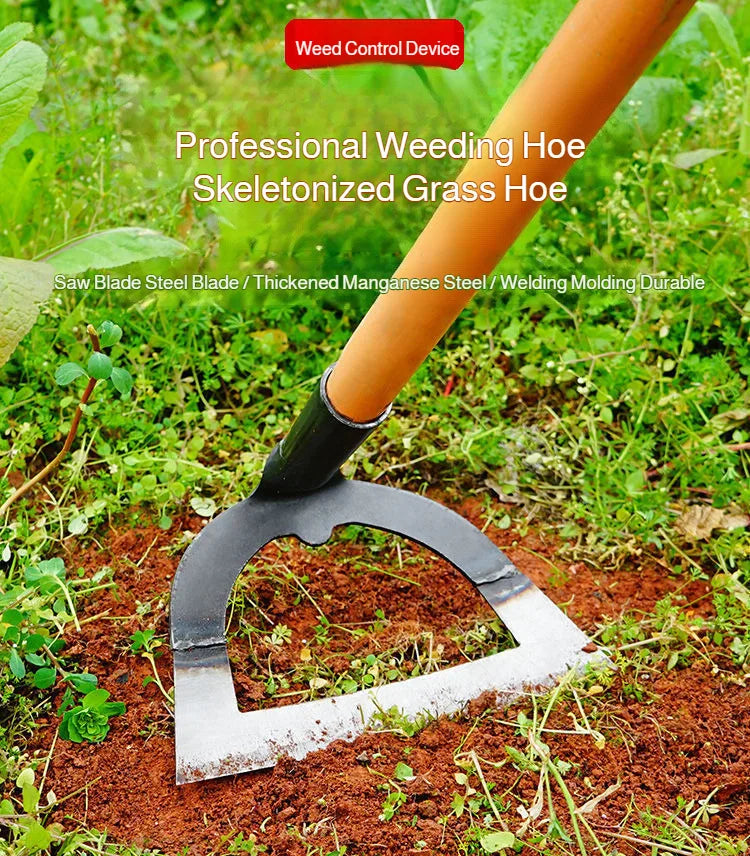 Manganese Steel Weeding Hoe — Handheld Hollow Garden Hoe 14–26cm