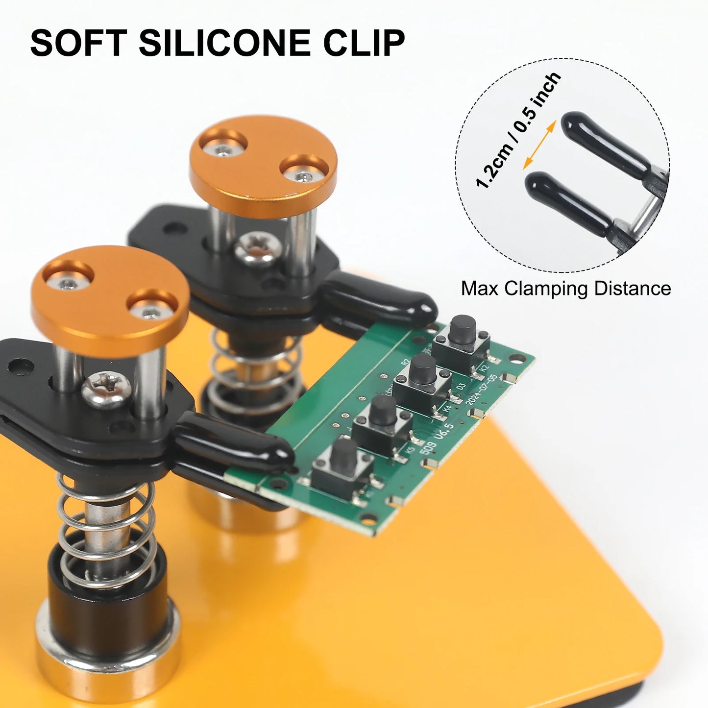Toolour Magnetic Helping Hands Soldering Tool Press Adjust Distance PCB Clip Solder Wire Holder for Soldering/Electronics Repair