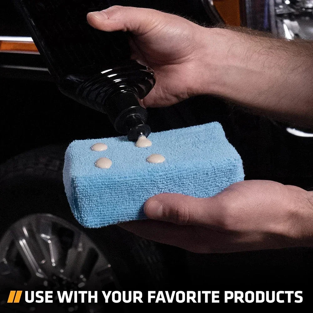 1/20pcs Car Wax Applicator Pads Microfibre Polishing Sponges Soft Auto Detailing Waxing Sponge Cleaning Foam Car Paint Care Pad