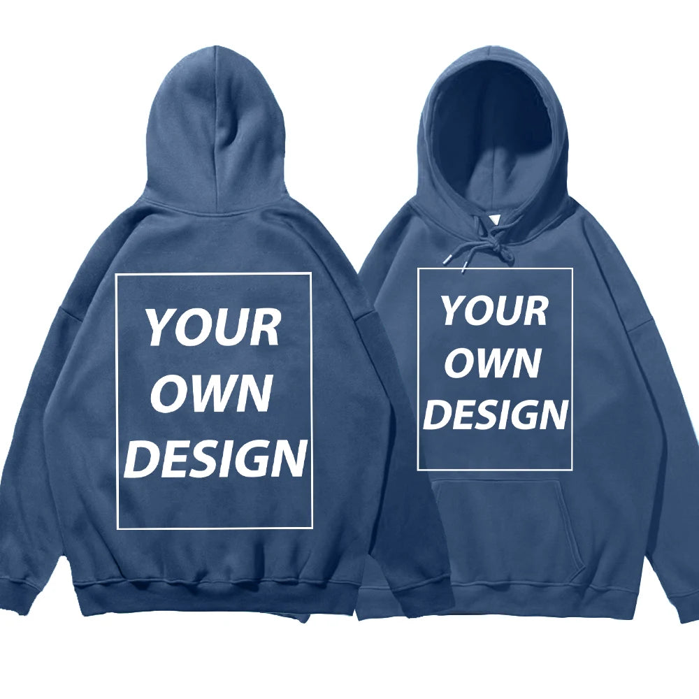 Custom Print Pullover Hoodie, Personalized Sweatshirt