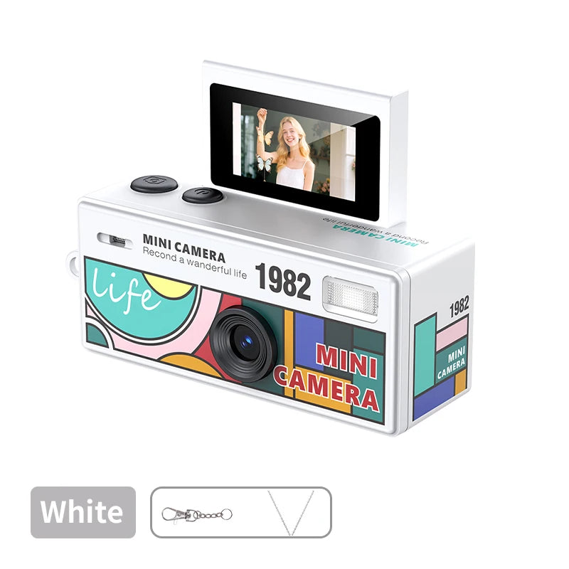 Ourlife Retro Keychain Camera — 180° Flip Screen Mini Camcorder