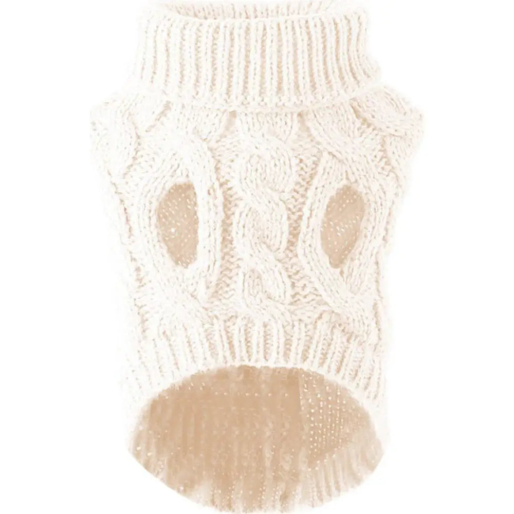 Turtleneck Knit Pet Sweater - Warm Winter Clothes for Small Dogs and Cats - photo 9