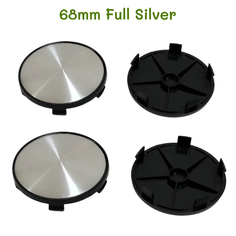 4 pcs Auto Wheel Center Cap 50mm 56mm 60mm 65mm 68mm No Logo Badge Blank Hubcap For Kia Car Rim Tire Decorative Dust-proof Cover