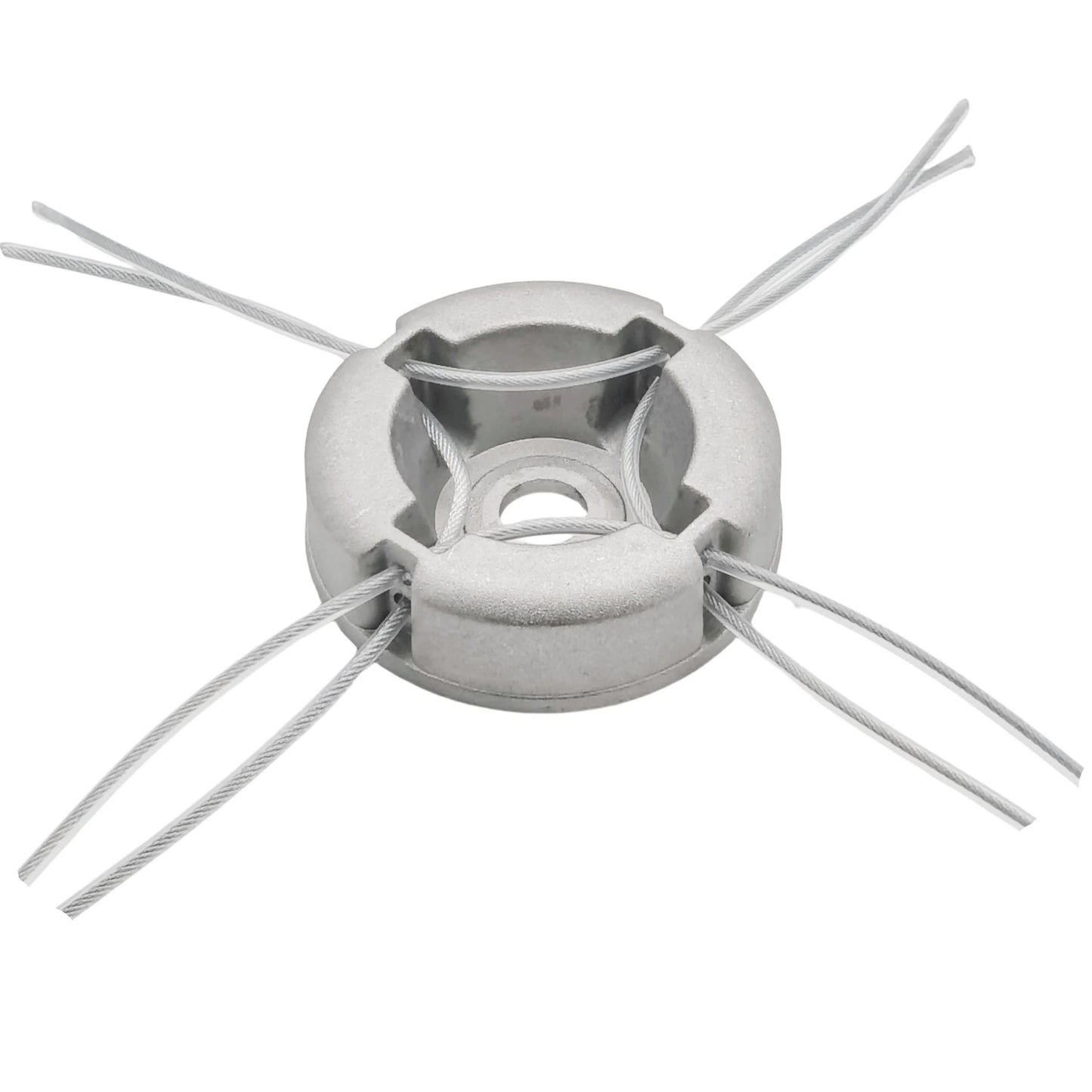 Aluminum Trimmer Head 5/8 inch/15mm Through Hole Fit String Trimmer Replacement Head Wire Rope Weed Head Accessories