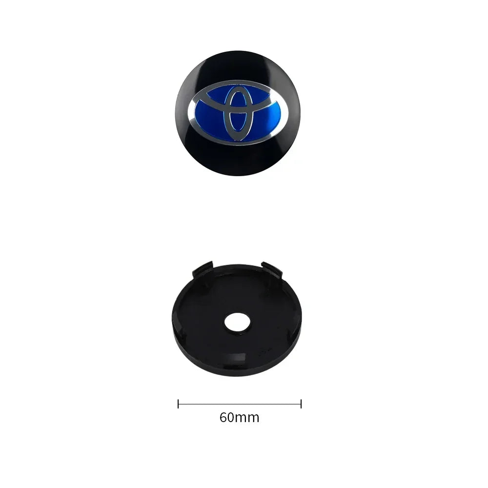 4Pcs 60MM Car Wheel Center Hub Caps Badge Tire Rim Covers For Toyota Fortuner Chr Verso Prius Hiace Yaris TRD Corolla GR Sport
