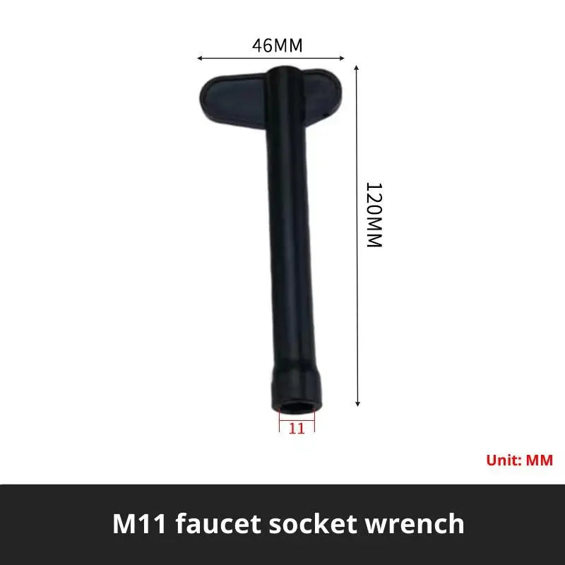 Plumbing Key 9/10/11/12mm Tap Wrench Flume Wrench Sink Faucet Socket Wrench Plumbing Tools Wrench Multifunctional Plumbing Tool