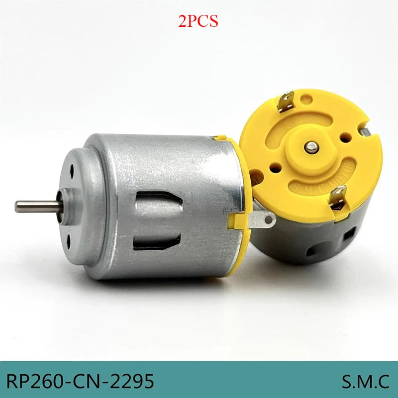 2PCS RP260-CN/2295 Mini R260 Motor 7.4V 17000RPM High Speed Carbon Brush Toy Car Model Motor