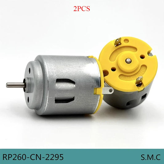 2PCS RP260-CN/2295 Mini R260 Motor 7.4V 17000RPM High Speed Carbon Brush Toy Car Model Motor