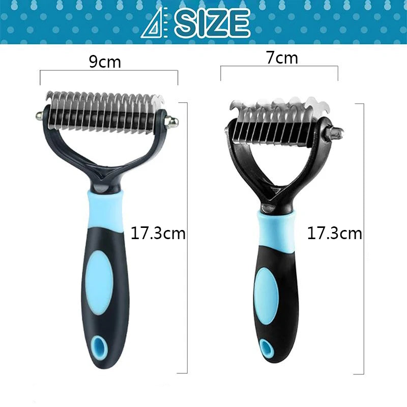 Pet Hair Remover Grooming Brush - Dog & Cat Deshedding Comb - photo 6