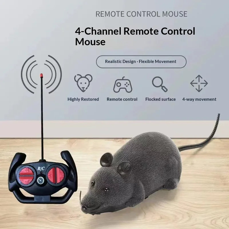 Wireless Remote Control Mouse - Cat Teaser Self-Play Toy