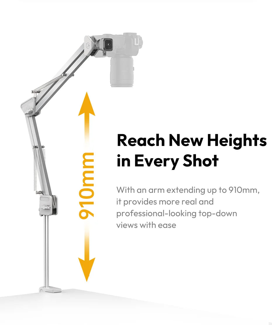 Original Ulanzi TH04 Dragon Camera Overhead Mount  Phone SLR Microphone Cantilever Bracket  Desktop Shooting Live Streaming