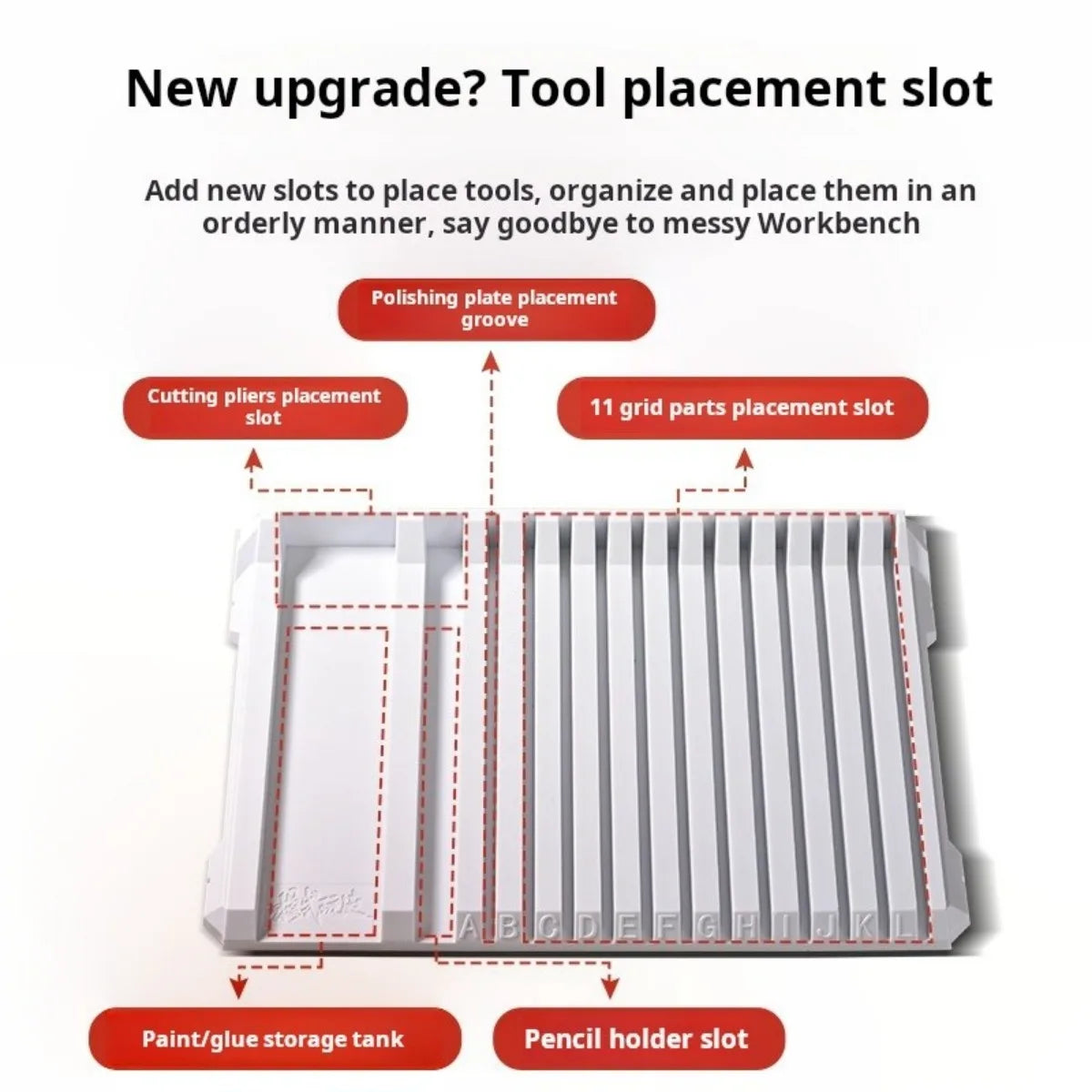 MSWZ MS094 Model Parts Stoage Rack for Gundam Military Model  Model Assembly Storage Rack for Panel Line Fluid And Cutting Plier